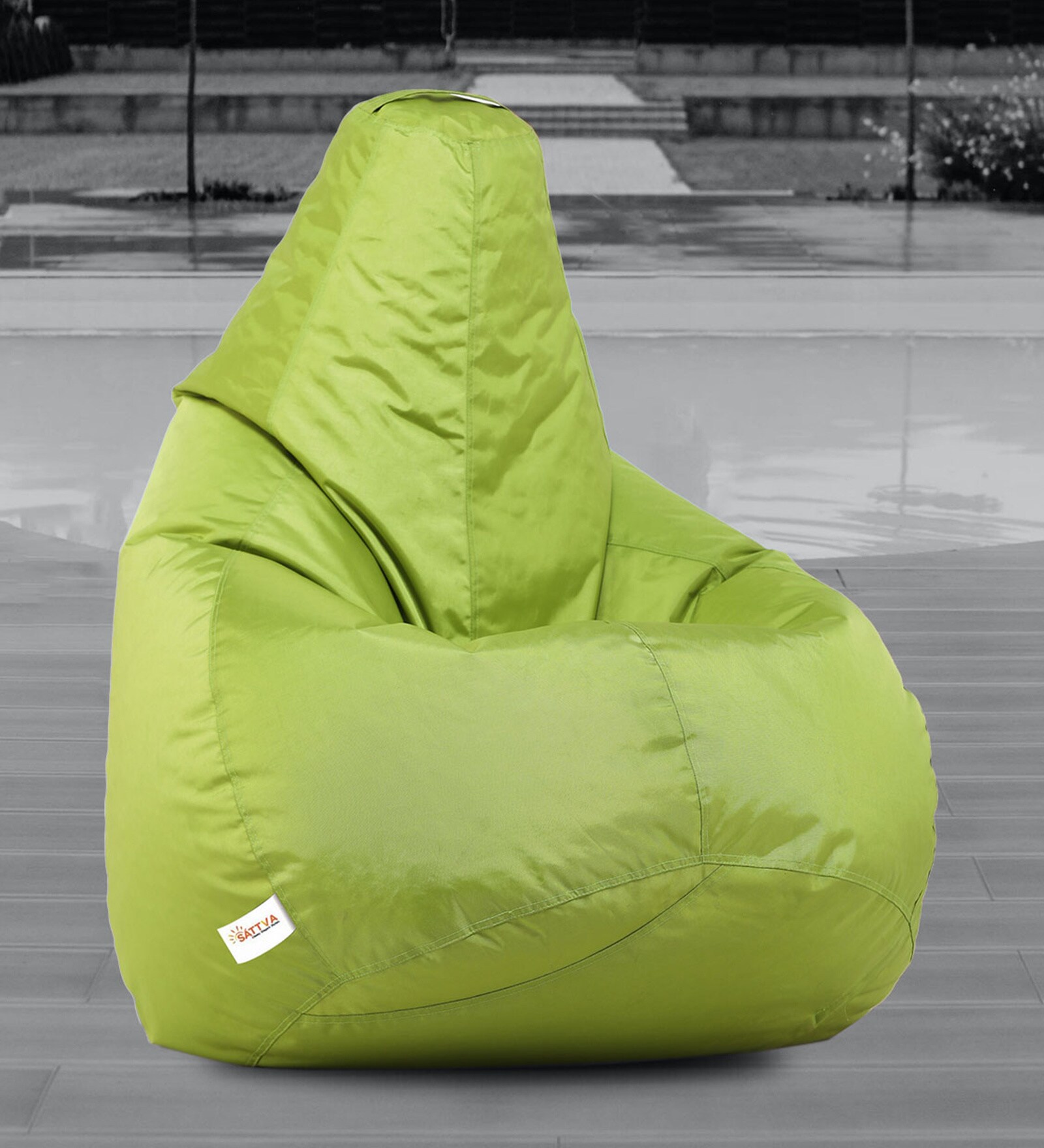 Buy Classic Xxxl All Weather Outdoor Bean Bag With Beans In Green