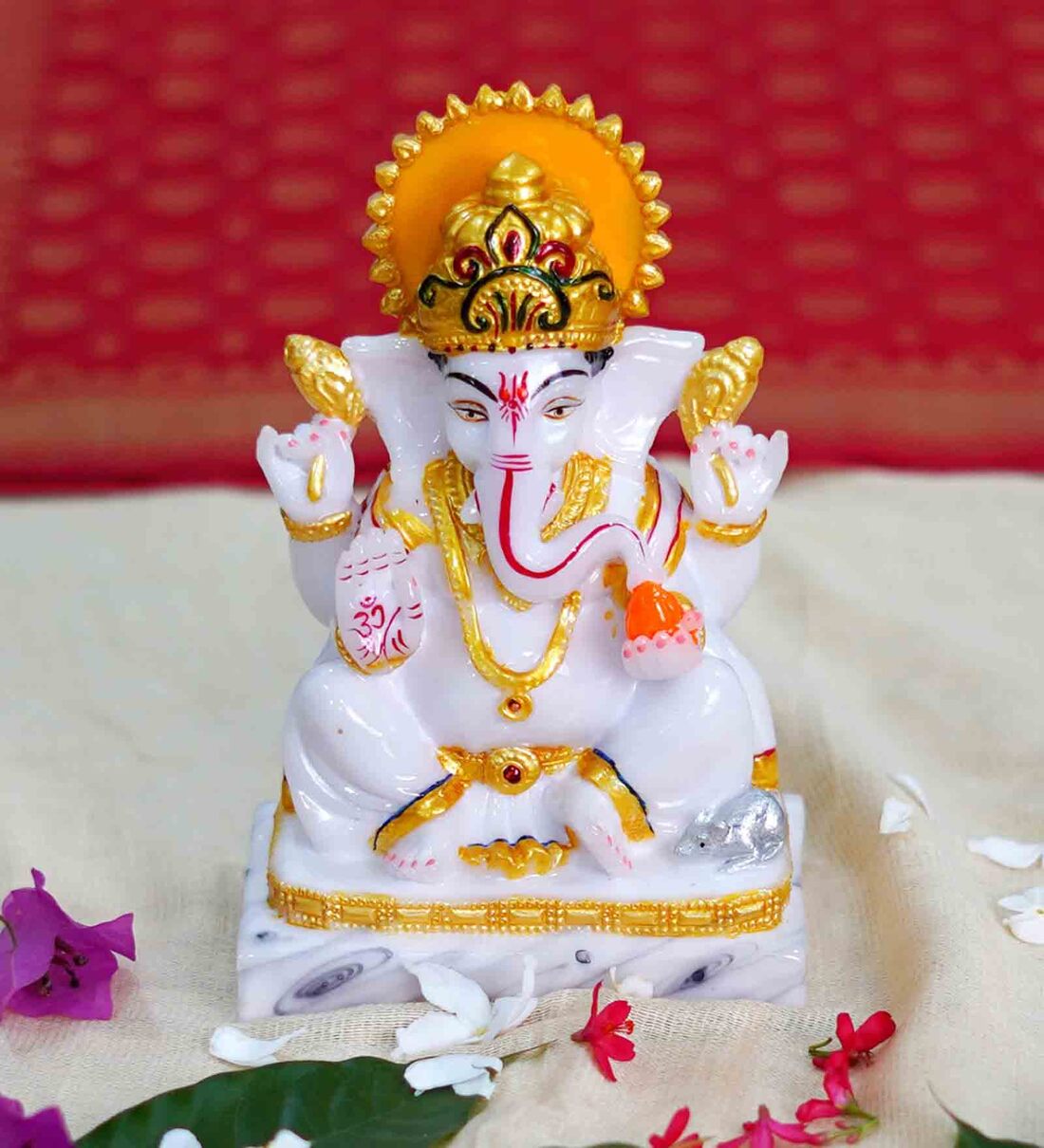 Buy Ganesh Handpainted Idol At Off By Chaque Decor Pepperfry