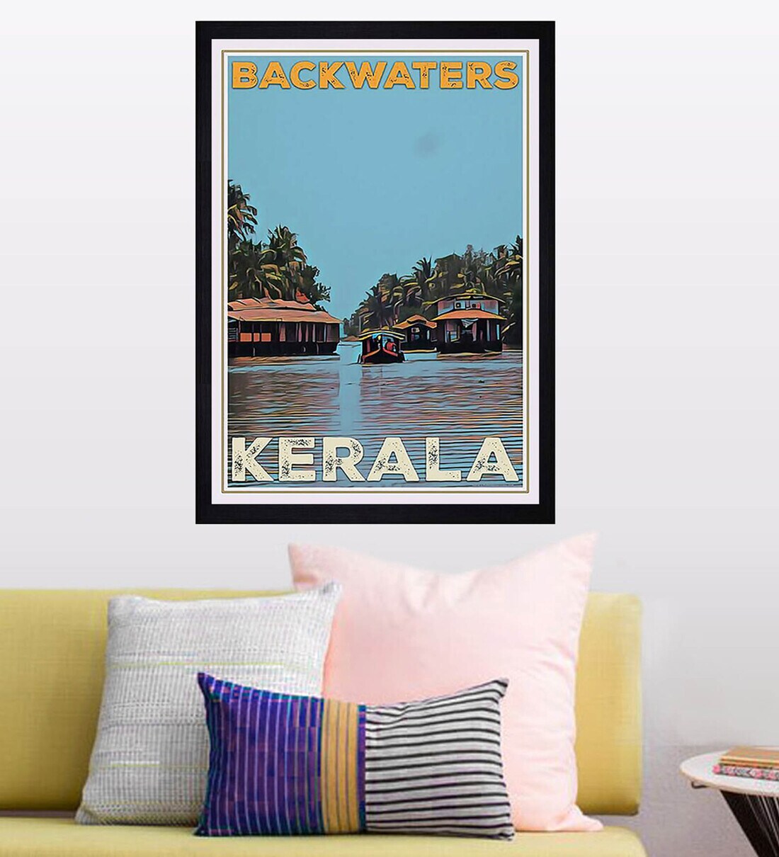 Buy Kerala Elias Multicolour Wood & MDF Framed People and Places Art