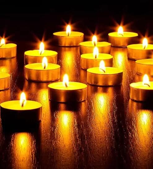 (Pack of 50) Unscented Wax T- Light Candles