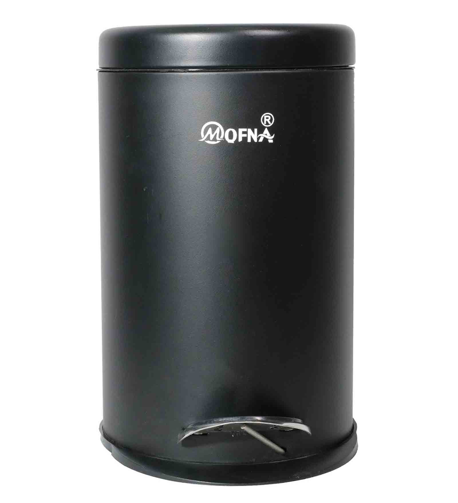 Buy 11 Ltr Black Stainless Steel Step On Dustbin at 49% OFF by Mofna ...