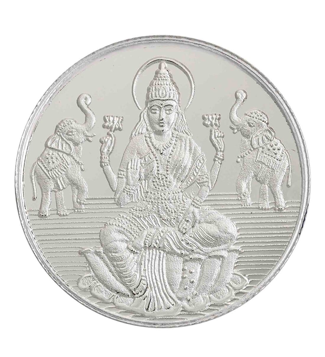 Buy 20 Grams (999) Goddess Lakshmi Silver Coin By Bangalore Refinery at ...