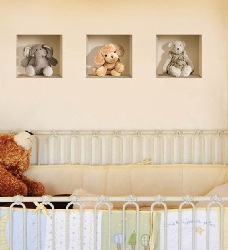 3d teddy bear stickers