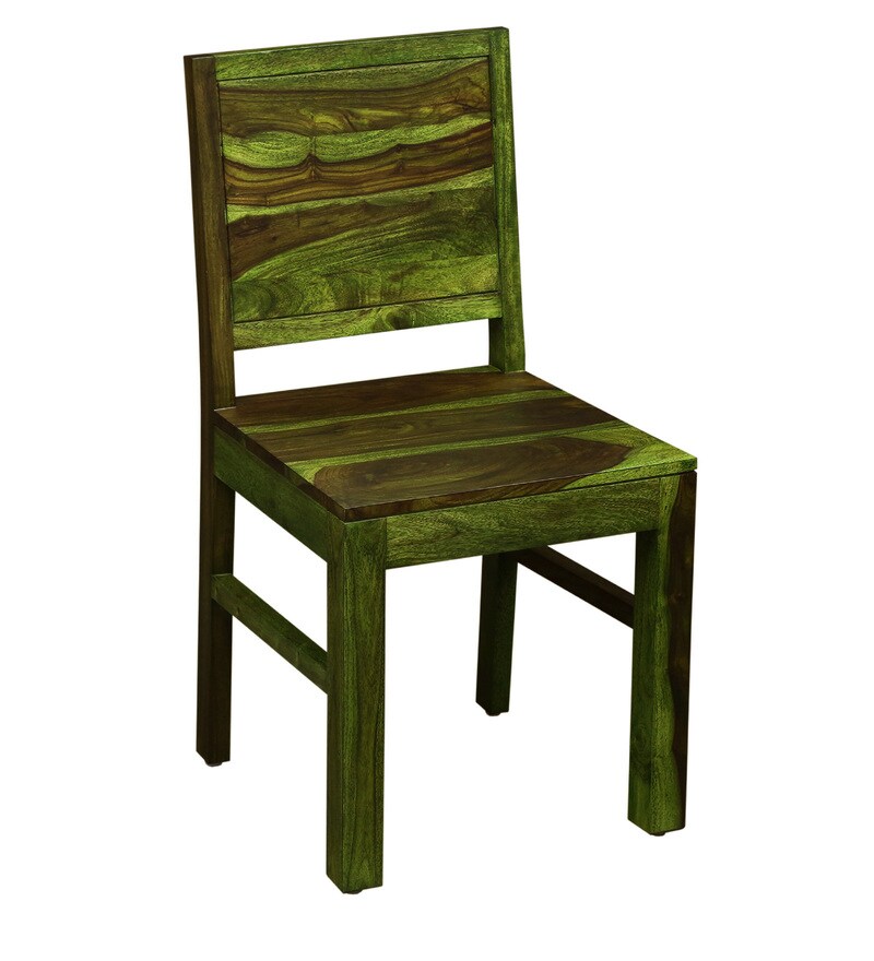 Acropolis Solid Wood Dining Chair Set Of 2 In Spring Green Finish By Woodsworth