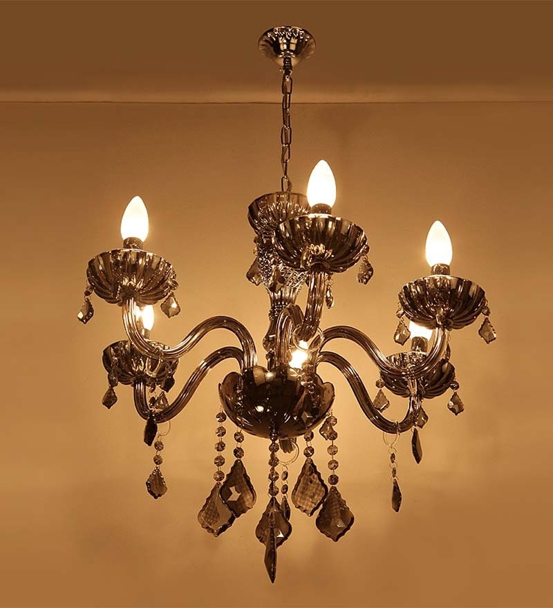 Buy Black Glass Chandelier by Aesthetic Home Solutions Online ...