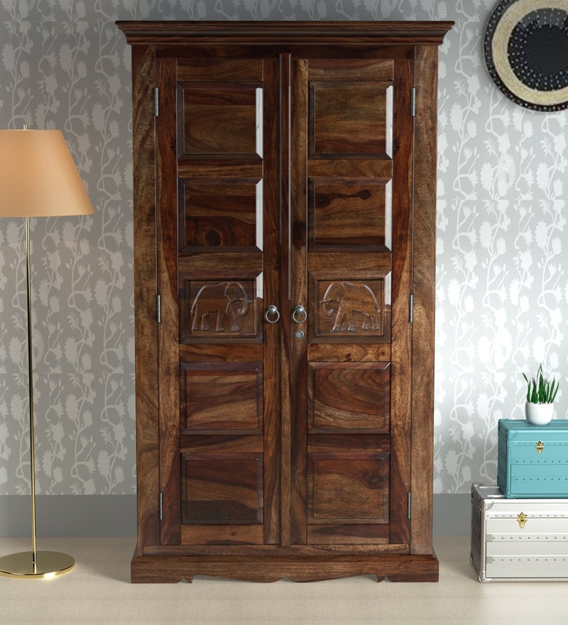 Buy Two Door Wardrobe In Beech Finish By Mintwud Online 2 Door