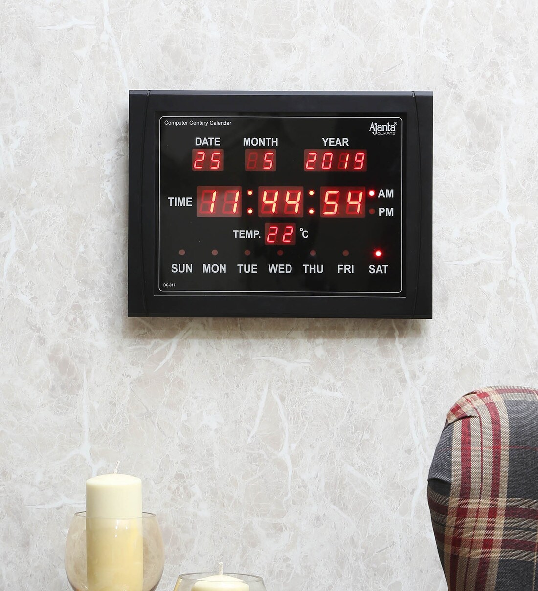 Buy Black Plastic Digital Wall Clock By Ajanta at 2 OFF by Ajanta