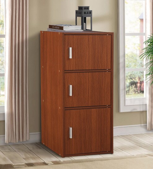 Buy Albert 3 Tier File Cabinet In Oak Finish By Hometown Online File Cabinets File Cabinets Furniture Pepperfry Product