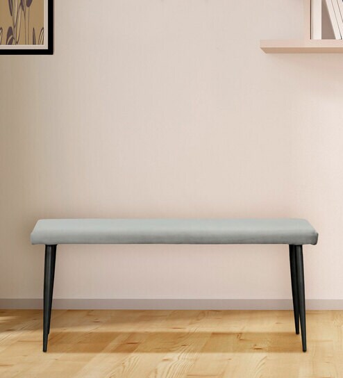 Buy Allen Dining Bench In Grey Color By Home Centre Online Modern Benches Benches Furniture Pepperfry Product
