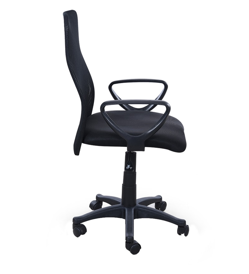 Elvis Ergonomic Chair In Black Colour By Royaloak