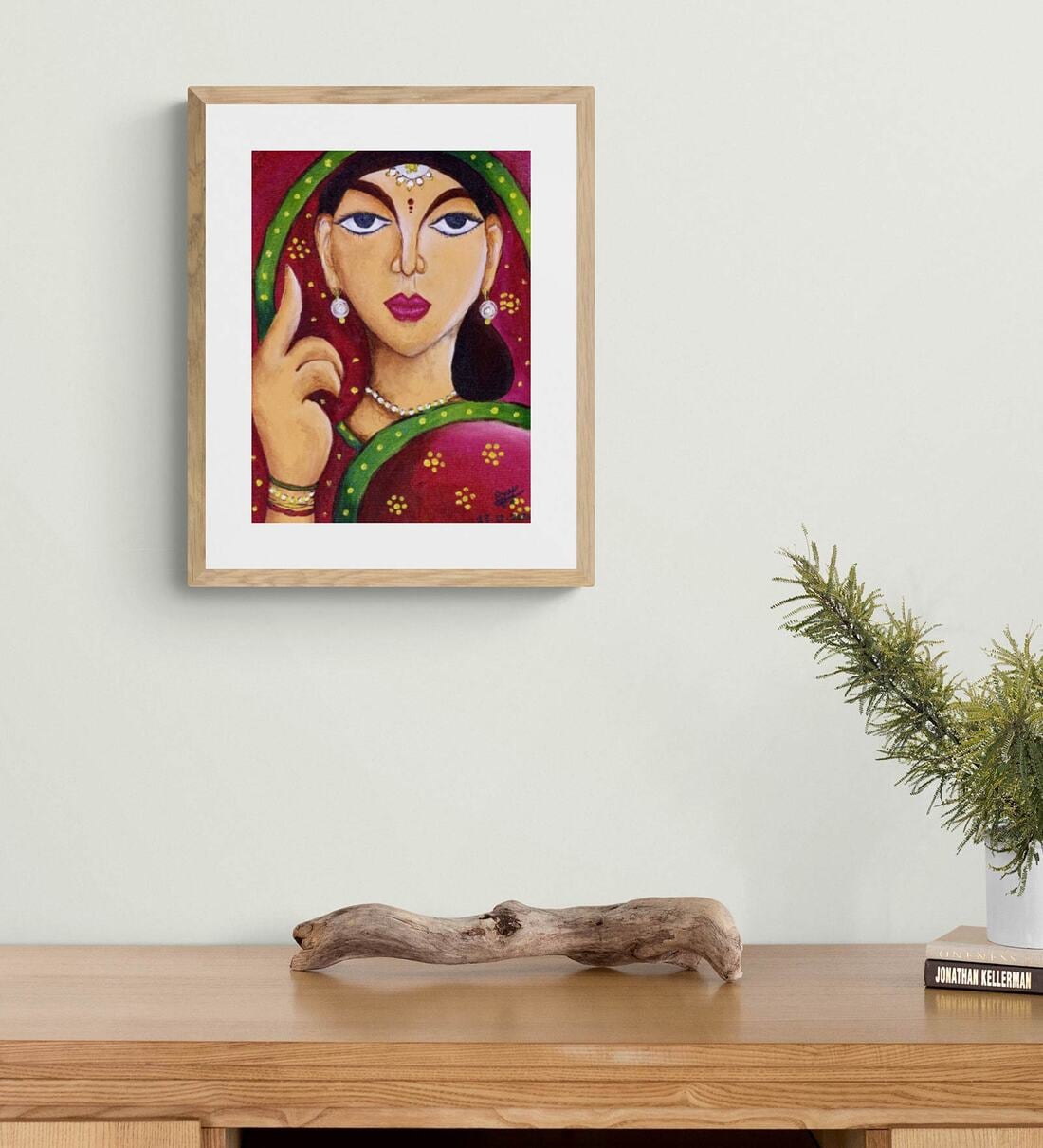 Buy An Indian Lady Original Handmade Painting Online People and