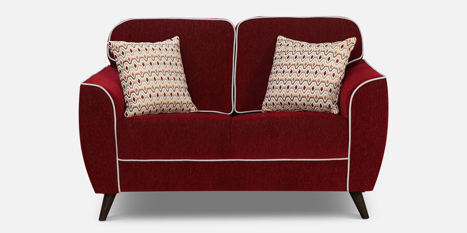 Buy Anniston Fabric 2 Seater Sofa In Rust Red Colour at 16 OFF by Casacraft from Pepperfry
