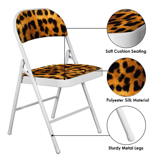 leopard print camping chair