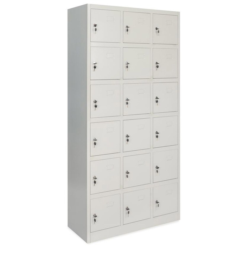 Buy Retro Four Drawer Filing Cabinet In Grey Colour By Nilkamal
