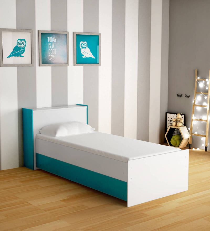 Buy Kosmo Coral Single Bed In Drift Wood Finish By Spacewood