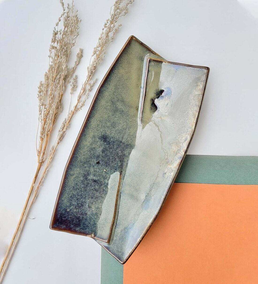 Buy Banana Leaf Pottery Serving Platter by FolkStorys at 39 OFF by