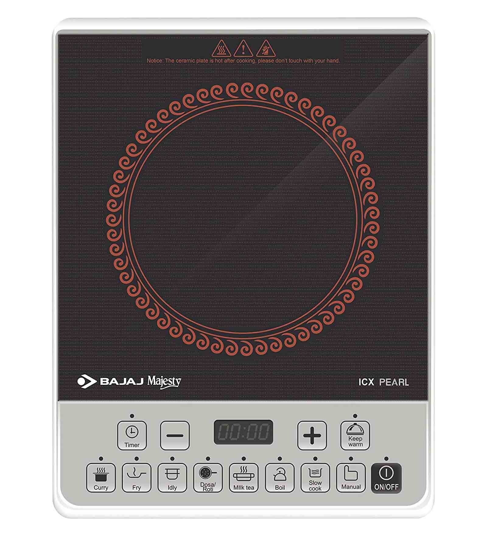 Buy Bajaj Majesty ICX Pearl Induction Cooker 1900 watt in Black and