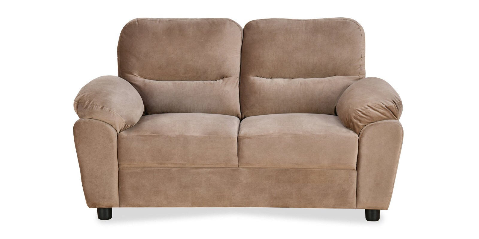 Buy Barstow Velvet 2 Seater Sofa in Brown Colour Online Contemporary