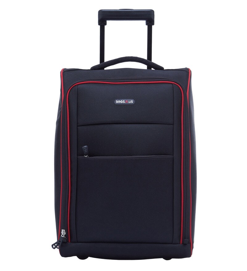 bags r us 36 ltr polyester black cabin trolley bag