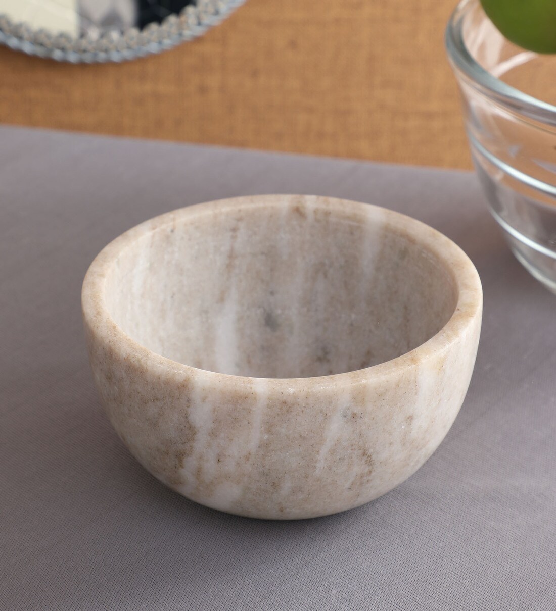 Buy 350 ML Marble Serving Bowl by NikkisPride Online Serving Bowls Serving Bowls TEST 1