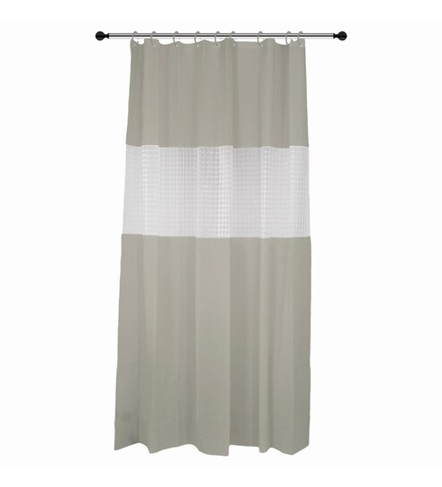 Buy Beige Pvc Shower Curtain Length 78 Width 72 Inches By