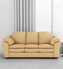 Durian Berry Leatherette 3 Seater Sofas in Beige Colour