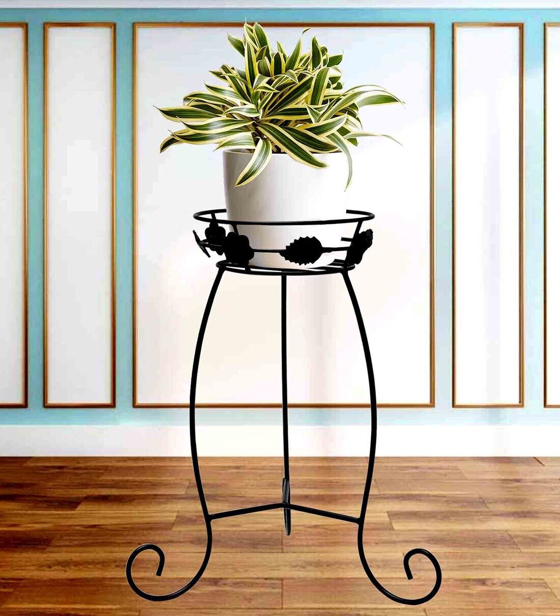 Buy Black Iron Planter Stand by GIG Handicrafts Online - Metal Planter ...