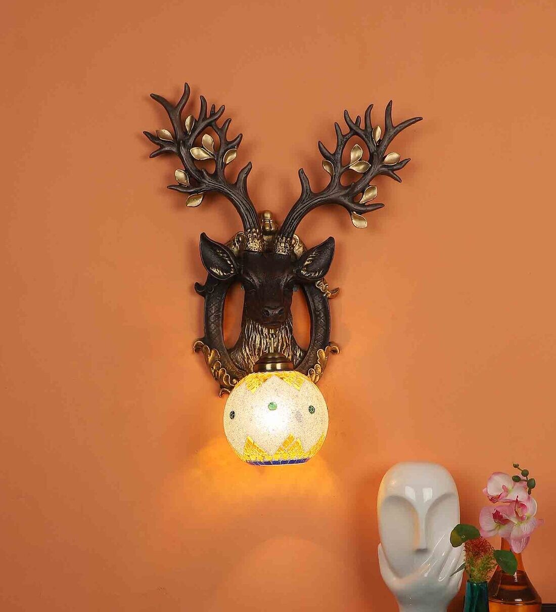 Buy Astros Black Wood Wall Sconces by Eliante by Jainsons Lights at 45