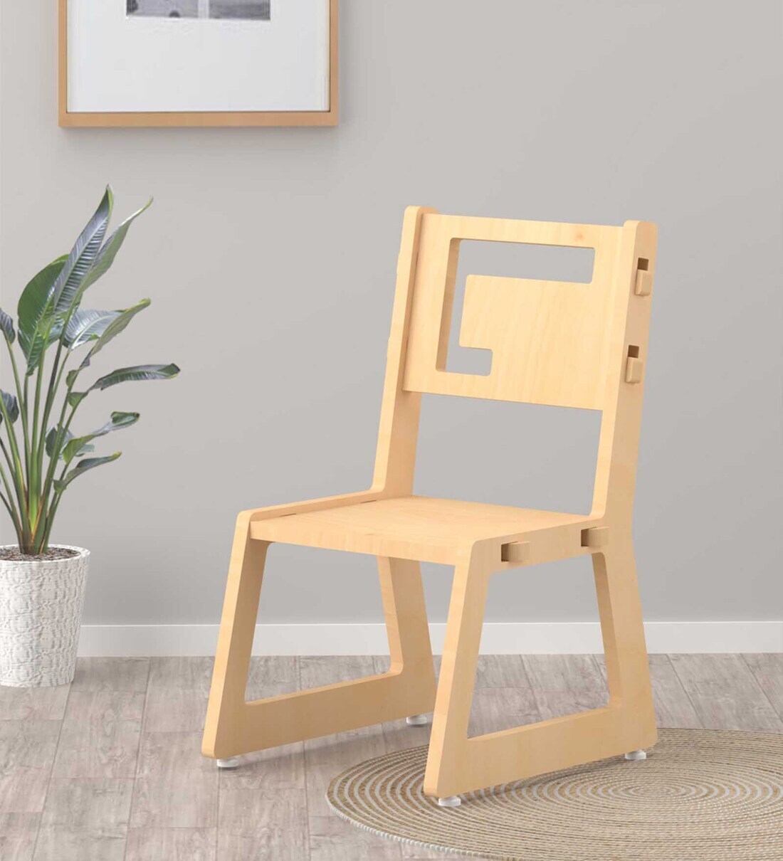 Buy Blue Apple Kids Study Chair in Natural Colour at 5 OFF by X&Y