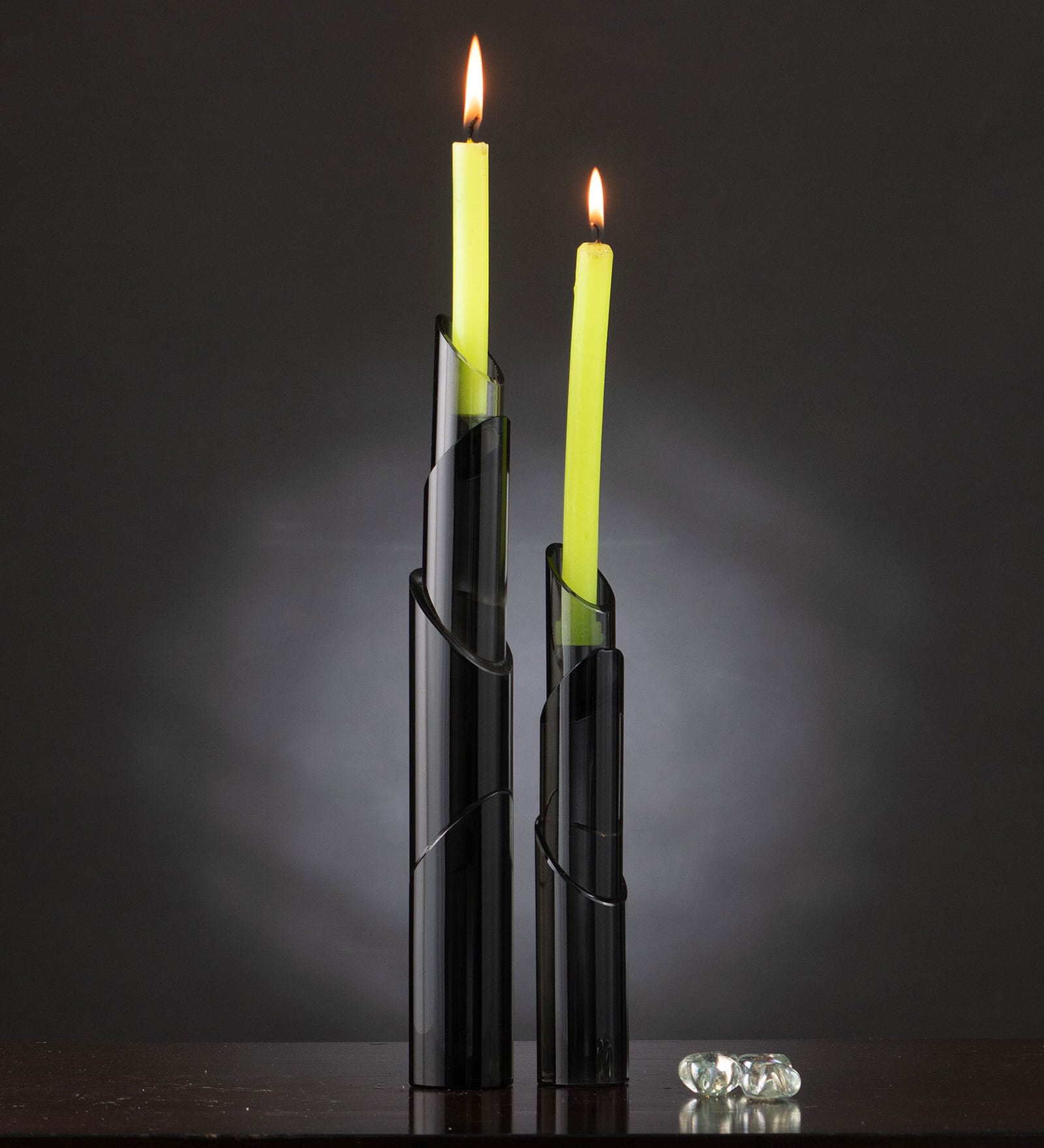 Buy Black Glass Candle Holder at 9 OFF by La Muse Pepperfry