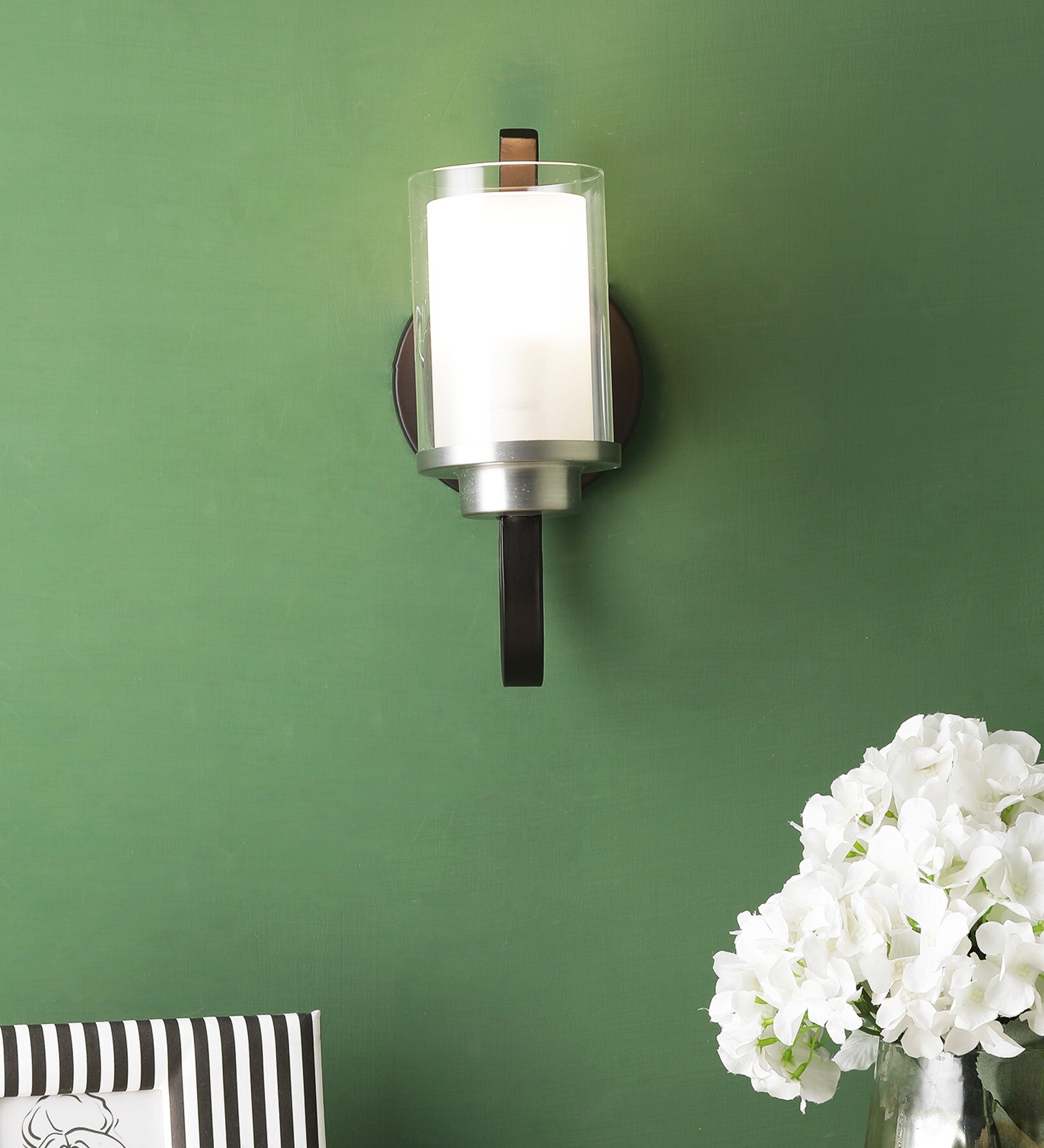 Buy Black Glass Wall Sconces By Eliante By Jainsons Lights at 65 OFF