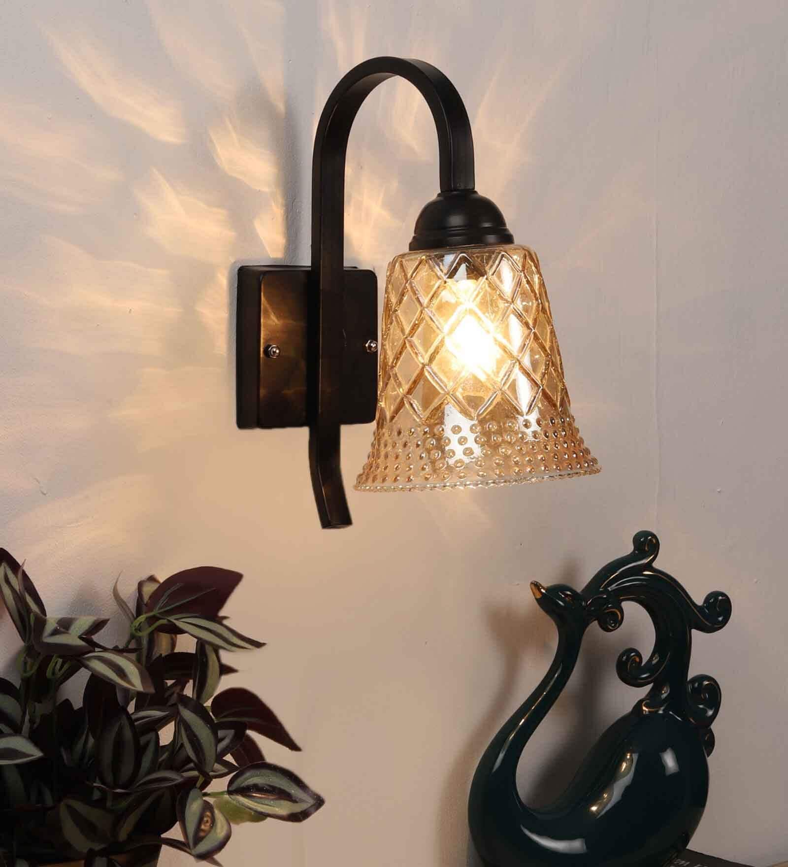 Buy Ohagun Black Iron Wall Sconces by Eliante by Jainsons Lights Online