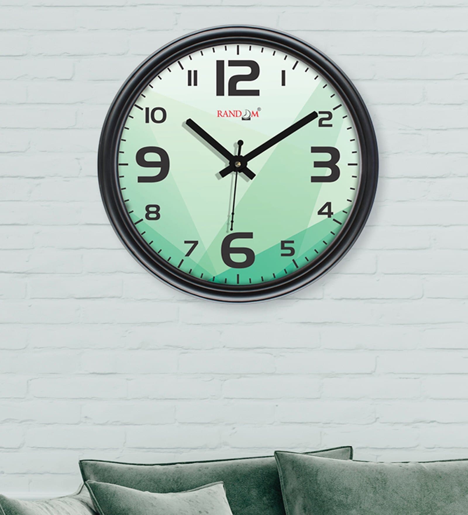 Buy Black Plastic 12Inch Curve Easy Time (Quartz Movement) Wall Clock at 56 OFF by Random