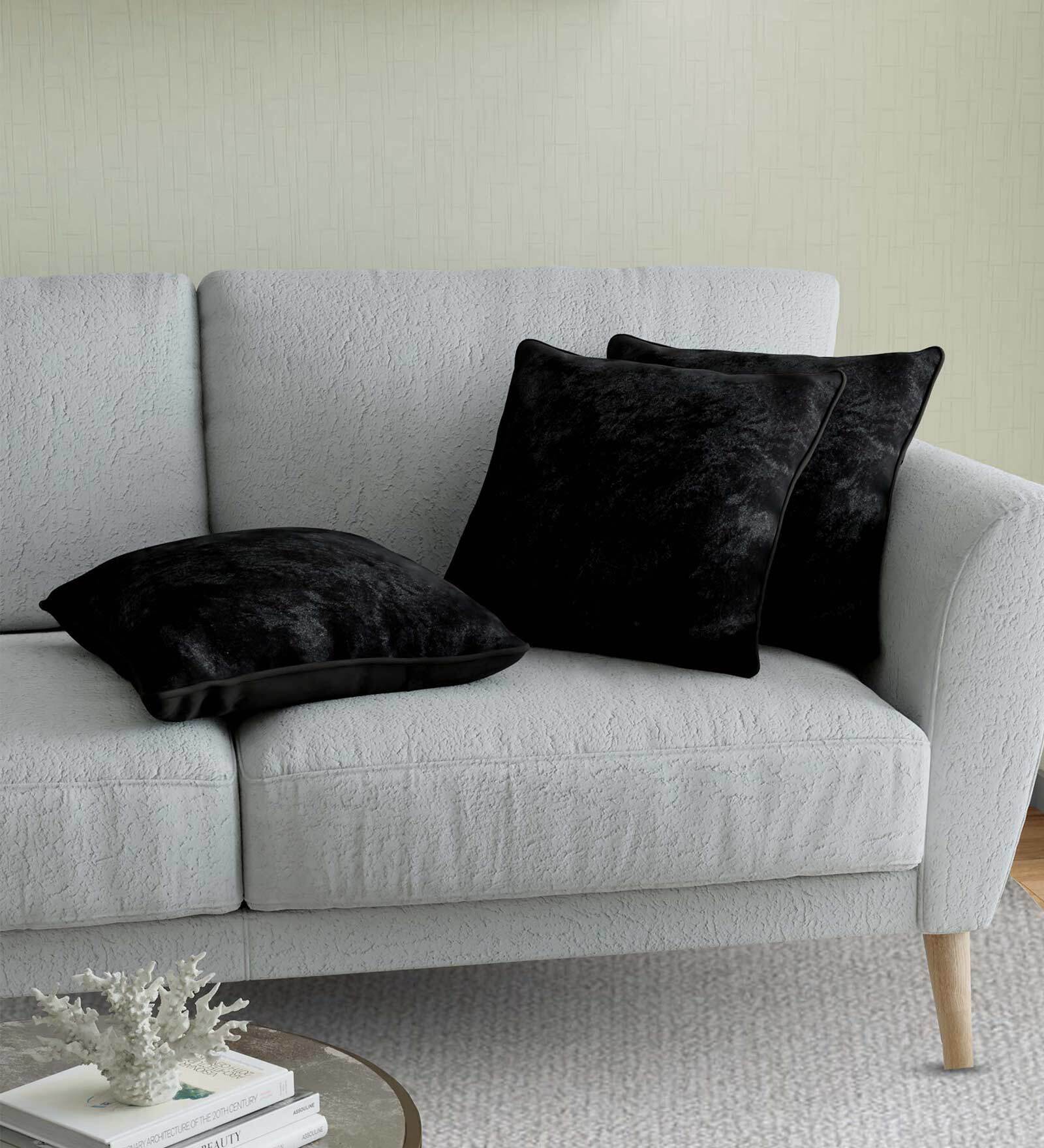 Buy Black Solid Cotton Plain Cushion Cover by JAIPUR FABRIC at 52 OFF by Jaipur Fabric Pepperfry