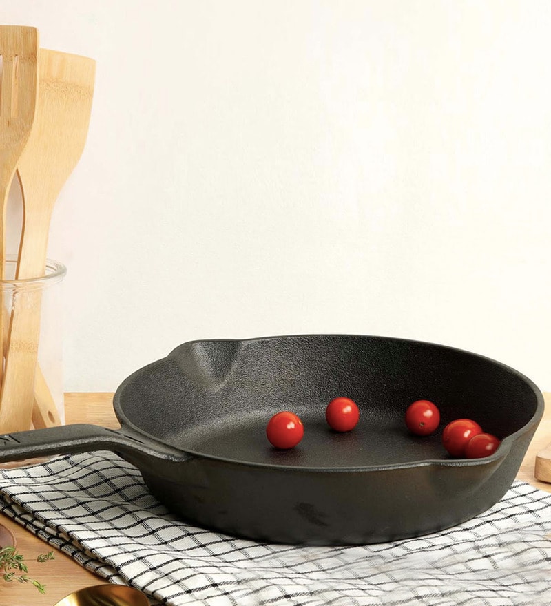 TF118E 12 Inch Pre Seasoned Cast Iron Skillet by Taste of Home