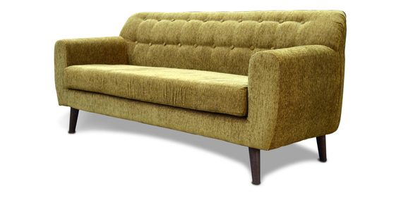 Buy Boise 3 Seater Sofa In Green Colour By Livestyle Furniture Online