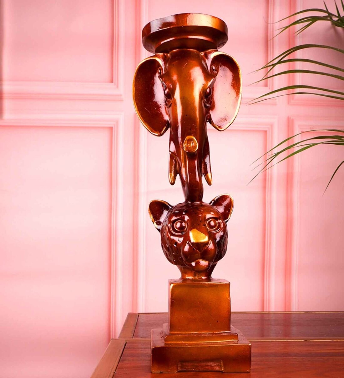 Buy Brown Poly Premium Resin Candle Holder at 46 OFF by The White Ink