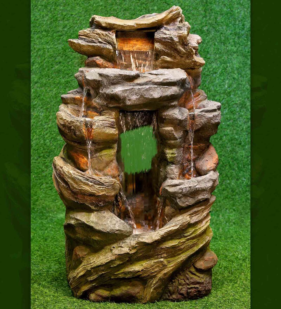 Buy Multi Layered Brown Sand Stone Indoor Water Fountain at 100 OFF by