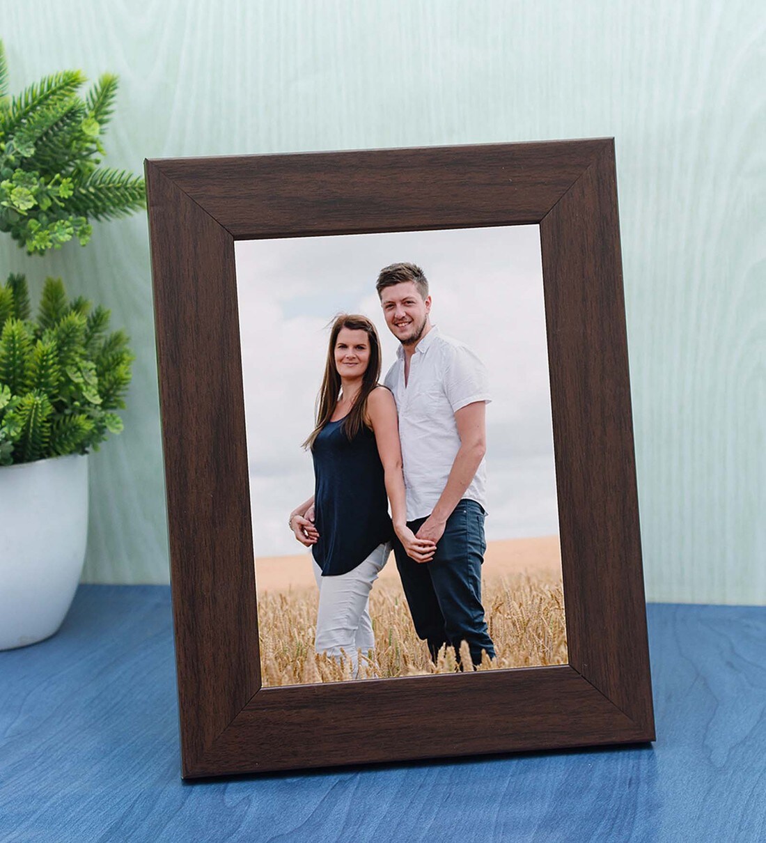 Buy Brown Table Top Wood Photo frame Online Single Photo frames
