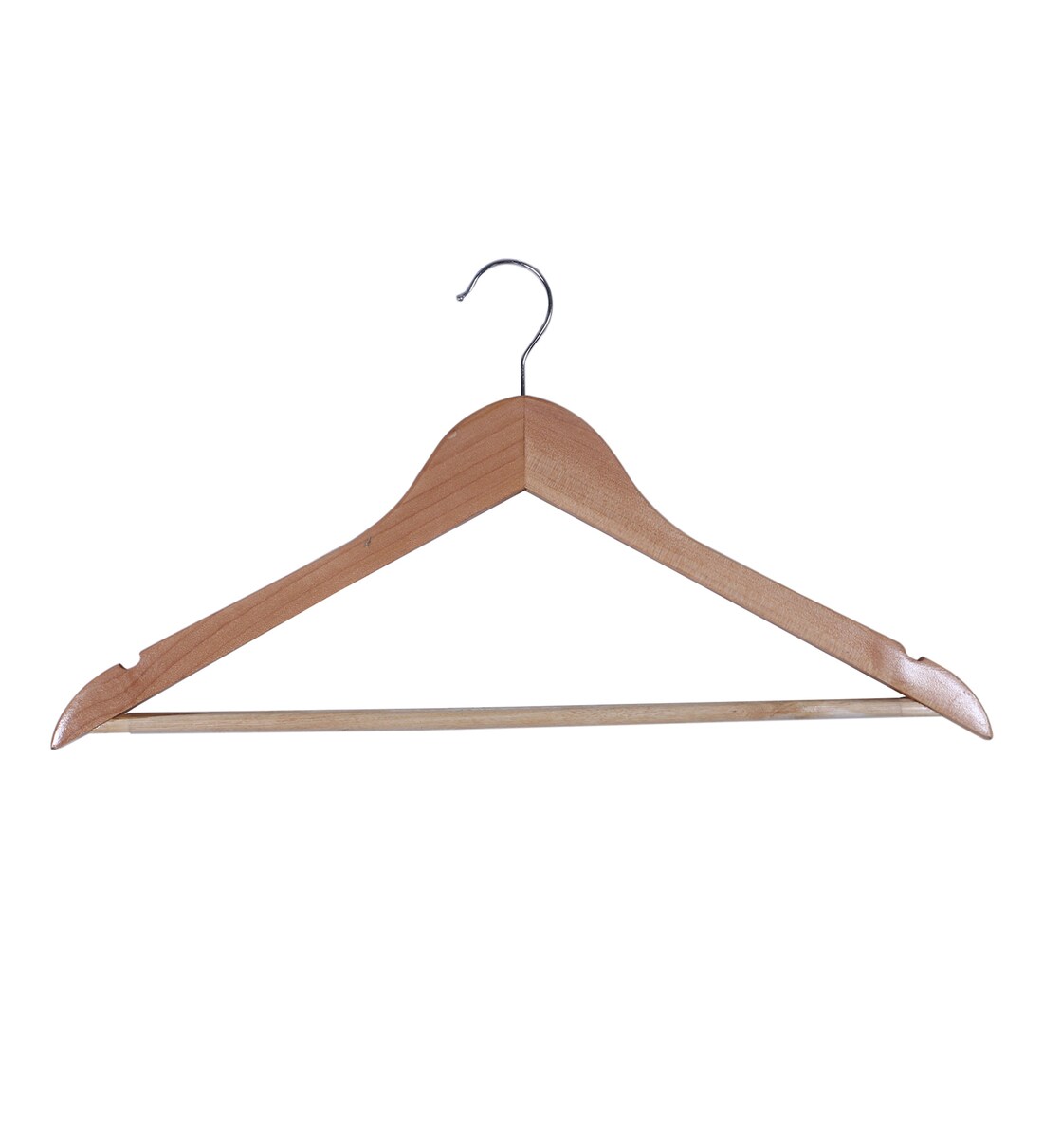 Buy Brown Wood 1 Hook Cloth Hangers (Set Of 3) By Kuber Industries Online Cloth Hangers