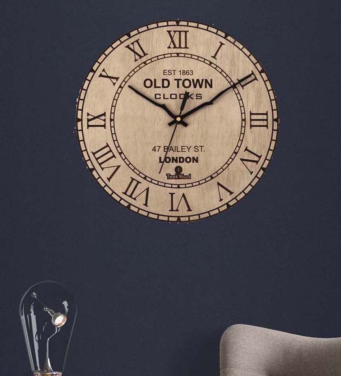Buy Beige Wooden Wall Clock at 63 OFF by J & M Art Pepperfry