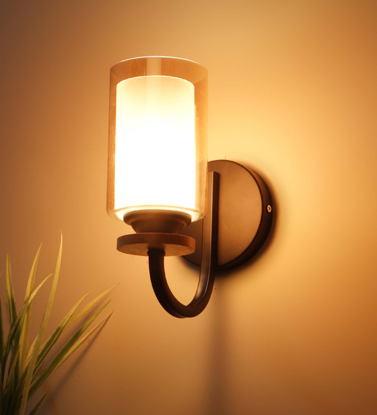 Buy Contemporary Brown Mild Steel Wall Sconces by LeArc Designer ...