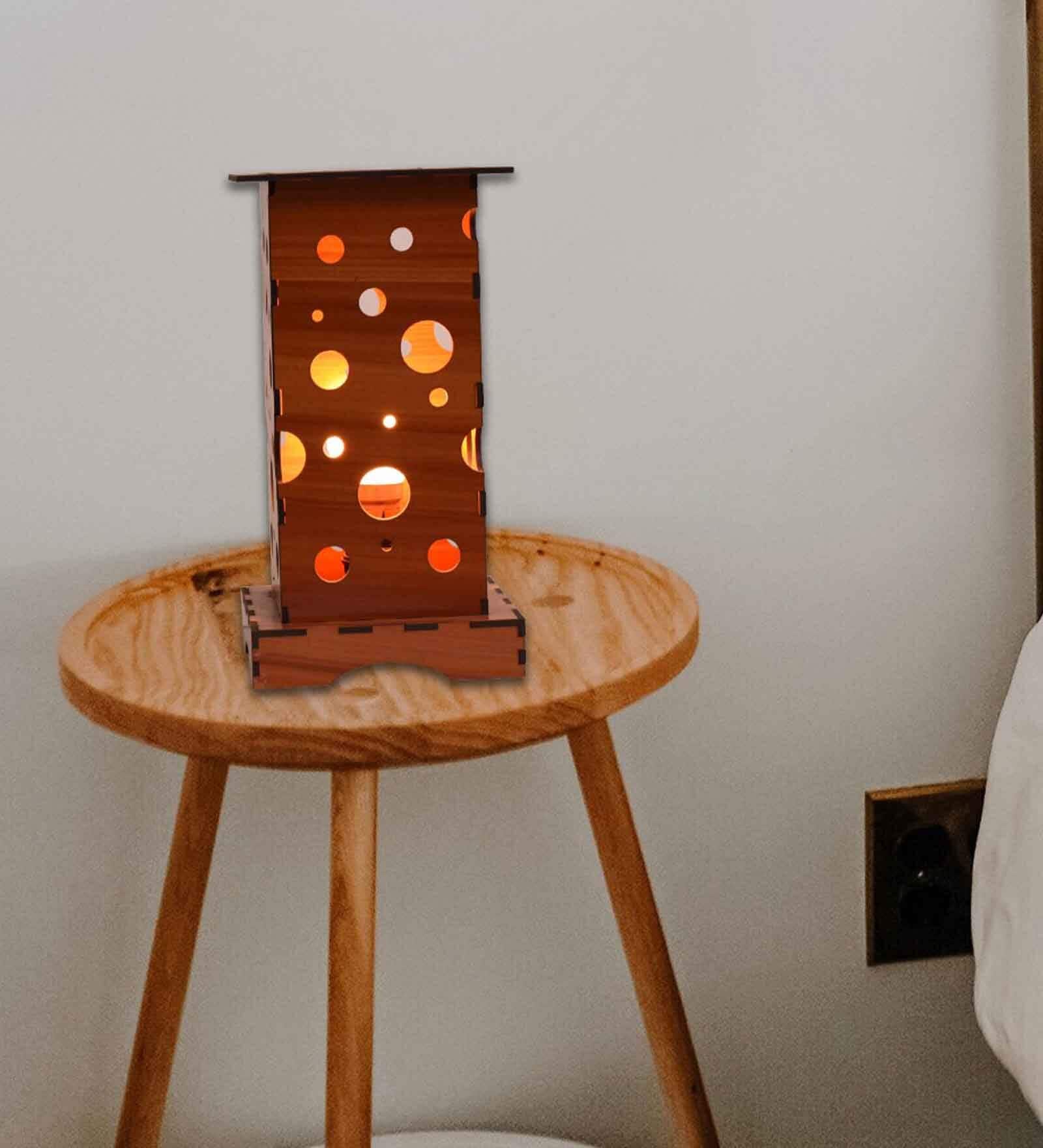 Buy Brown Wooden Novelty Table Lamp By Welit Online Novelty Lamps