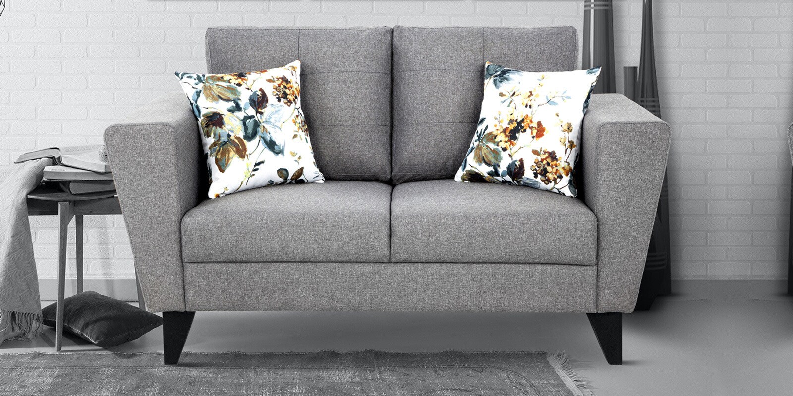 Buy Bristol Brilliant 2 Seater Sofa in Grey Colour Online Lawson 2
