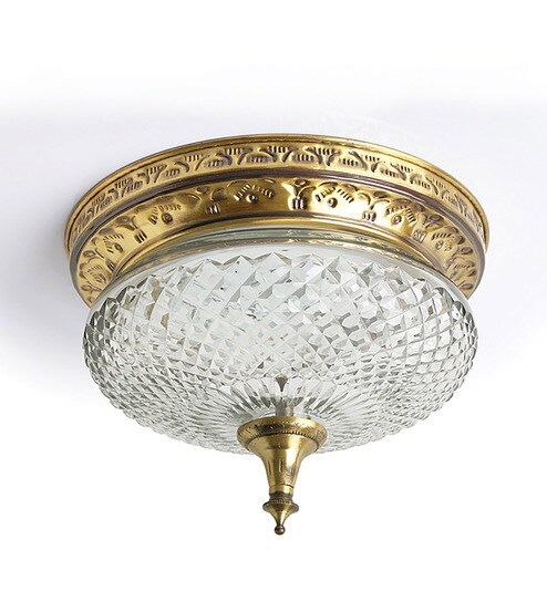 Buy White Glass Flush Mounts By Fos Lighting Online Flush Mounts