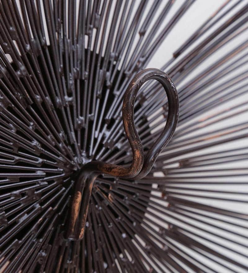 Buy Brown Wrought Iron Grapevine Wall Decor Big By Vedas ... Buy Brown Wrought Iron Grapevine Wall Decor Big By Vedas ... on Iron Wall Sconces For Flowers Wall Decor id=32876