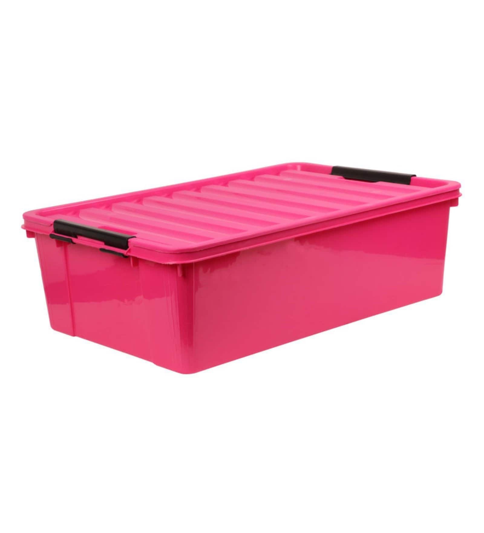 Buy 40 Ltr Plastic Storage Box in Pink Colour at 16 OFF by Buckle Up