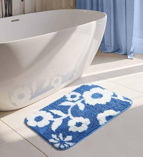 Floral Bath Mat: Buy Floral Bath Mats Online in India @Best Prices - Pepperfry