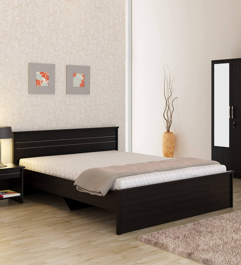 Buy Edwina Queen Size Bed In Brown Finish By Nilkamal Online