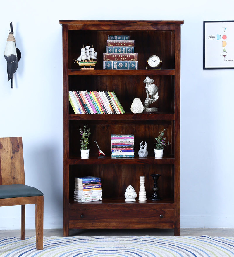 Sheesham Wood Book Shelf  by Mudramark Online 